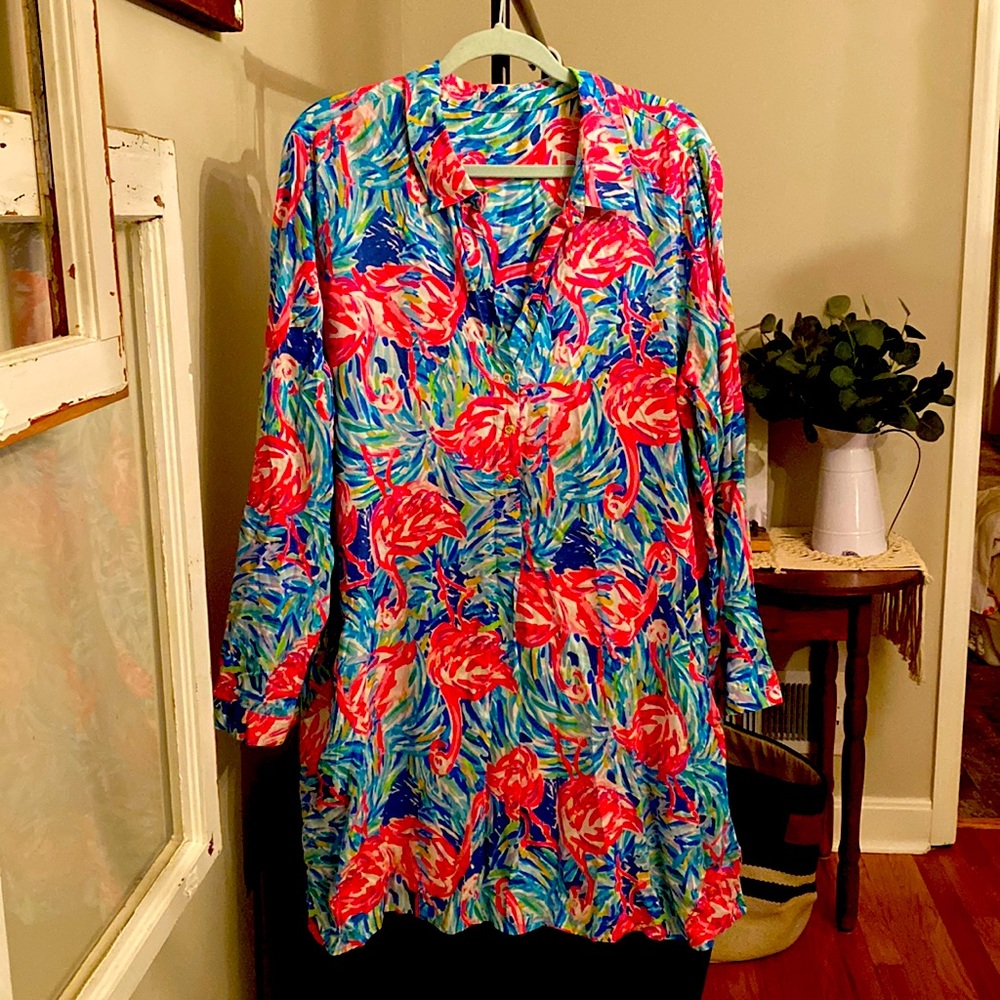 EUC Lilly Pulitzer Lilith Tunic Dress in Flamenco Beach